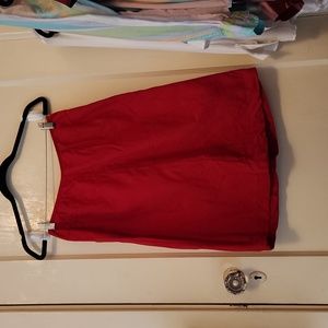 Elie Tahari red snatched skirt